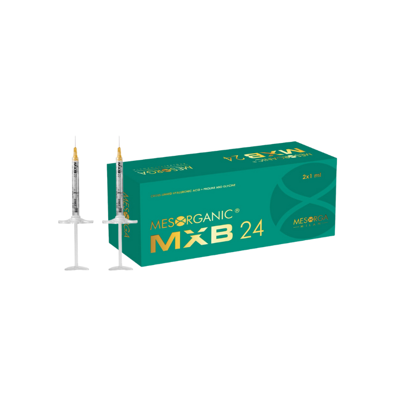 Ácido Hialurónico Mesorganic® MXB 24 MESORGANIC - 2 jeringas de 1ml, agujas 1x27G y 1x25G
