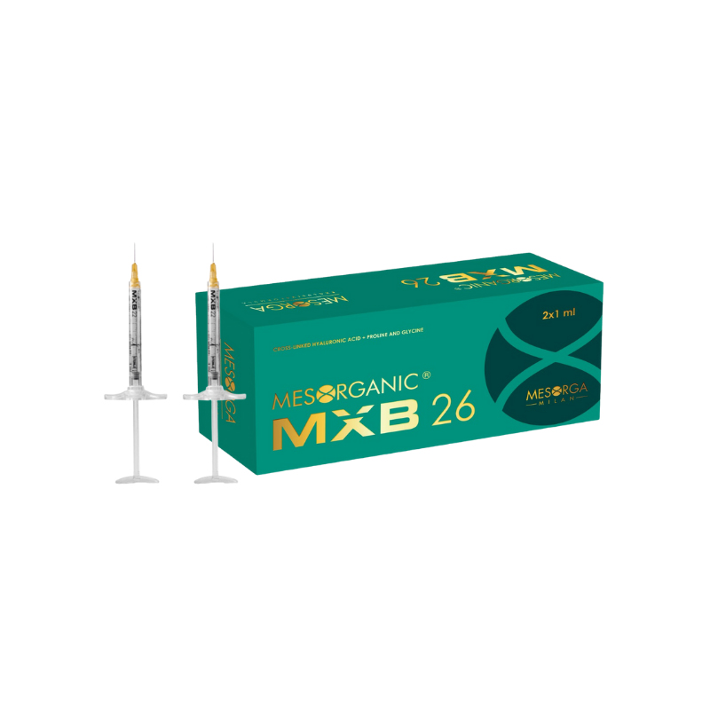 Ácido Hialurónico Mesorganic® MXB 26 MESORGANIC - 2 jeringas de 1ml, Agujas 2x25G