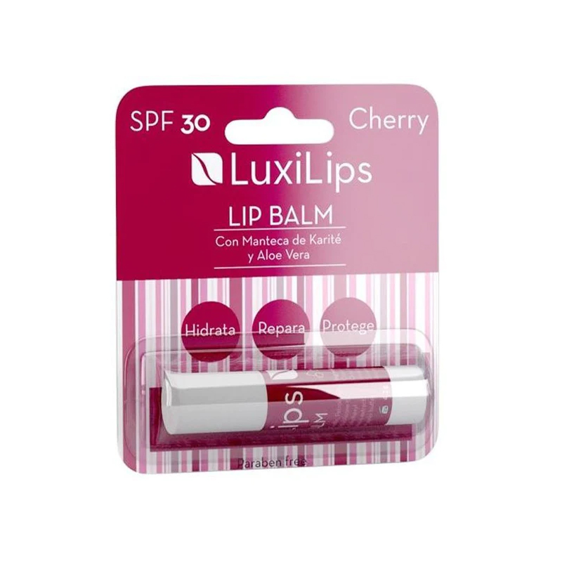 Bálsamo labial MiniLuxilips Cherry Luxilips - tubo de 4 grs