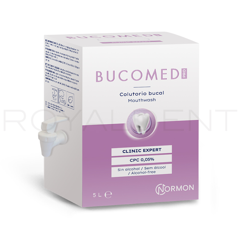 Colutorio Clorhexidina 0,20 BUCOMED PRO BY CURASEPT PROSEPT Normon - Botella de 5 litros