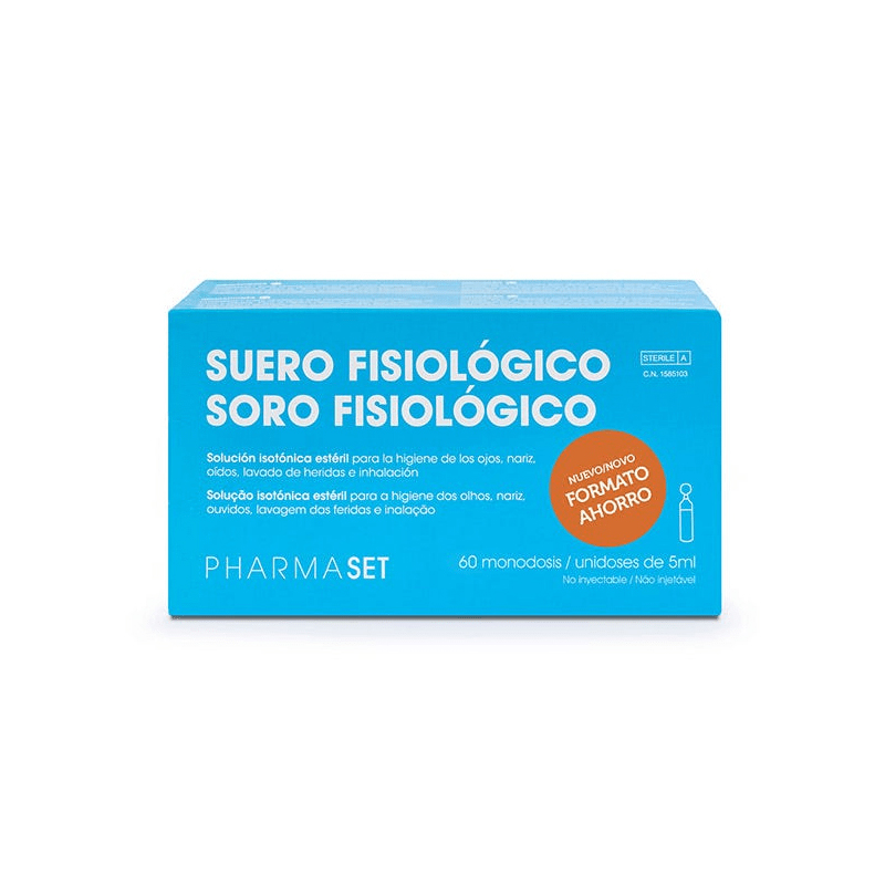 Suero Nasal Fisiológico Unidosis Phamaset - Caja de 60 unidades de 5ml