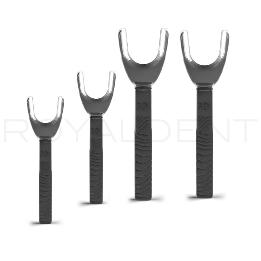 Retractor labial Cristal lateral  Fotodental - 4 unidades - dos piezas grandes y dos piezas pequeñas