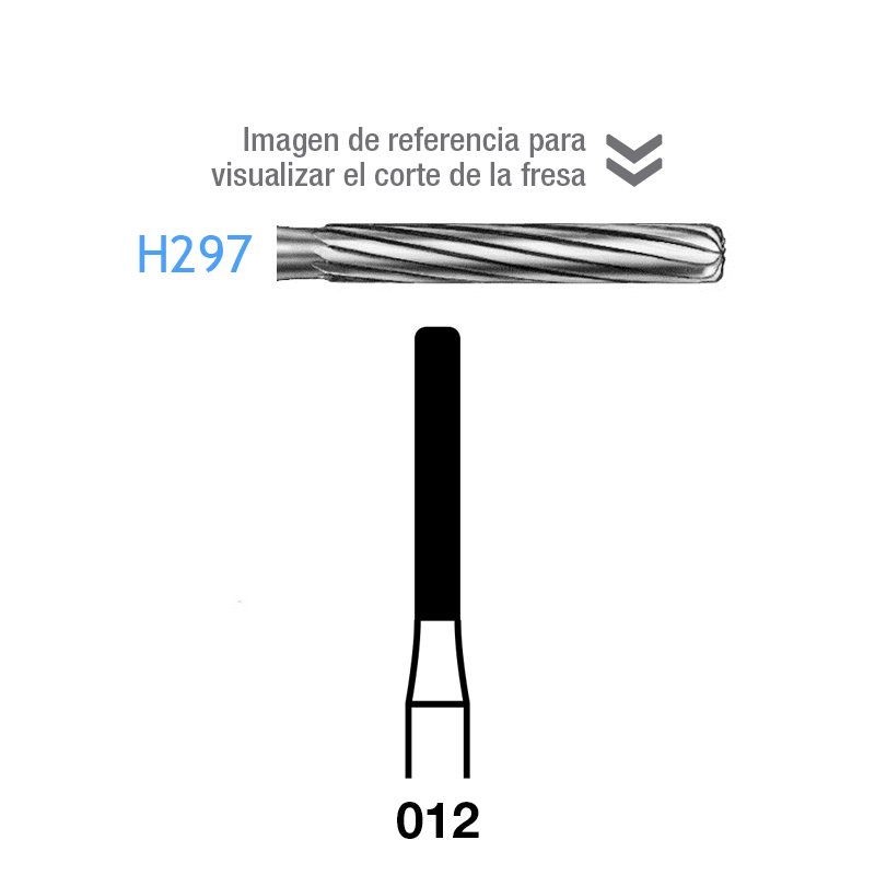 Fresas Carburo H297-314-012 FG Komet - Caja de 5 unidades. Para turbina