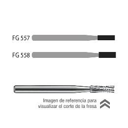 Fisura recta corte cruzado Midwest - Caja de 5 unidades. Para turbina.
