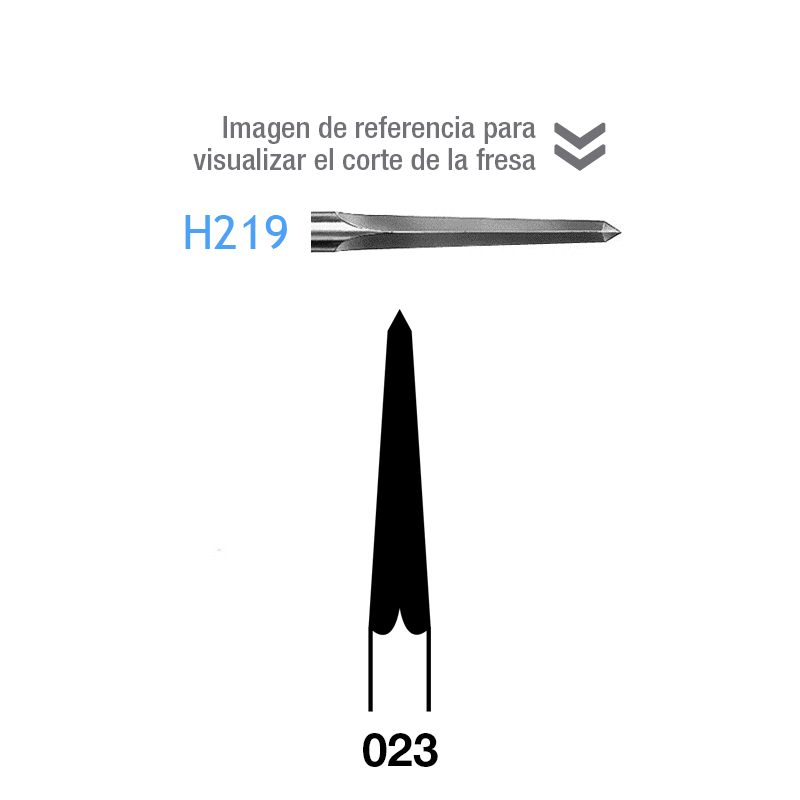 Fresas carburo H219-104-023 Komet - Unidad. Para pieza de mano.