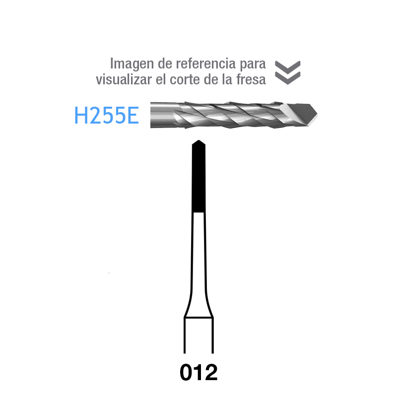 Fresas Carburo H255E-104-012 PM Komet - Caja de 5 unidades. Para Pieza de mao