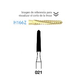 Fresa de hueso Carburo Linderman H166Z-104-021 PM  Komet - Caja de 5 unidades. Para pieza de manoLinderman alta eficacia de corte con revestimiento ZrN
