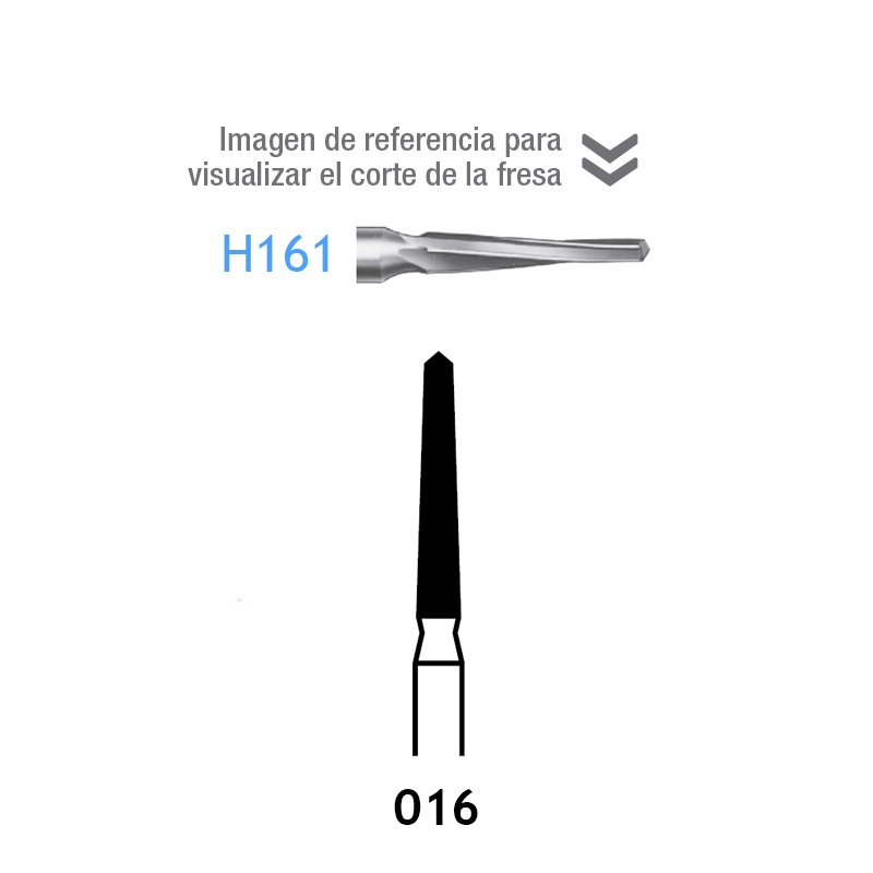 Fresas Carburo H161-314-016 Komet - Unidad. Para turbina.