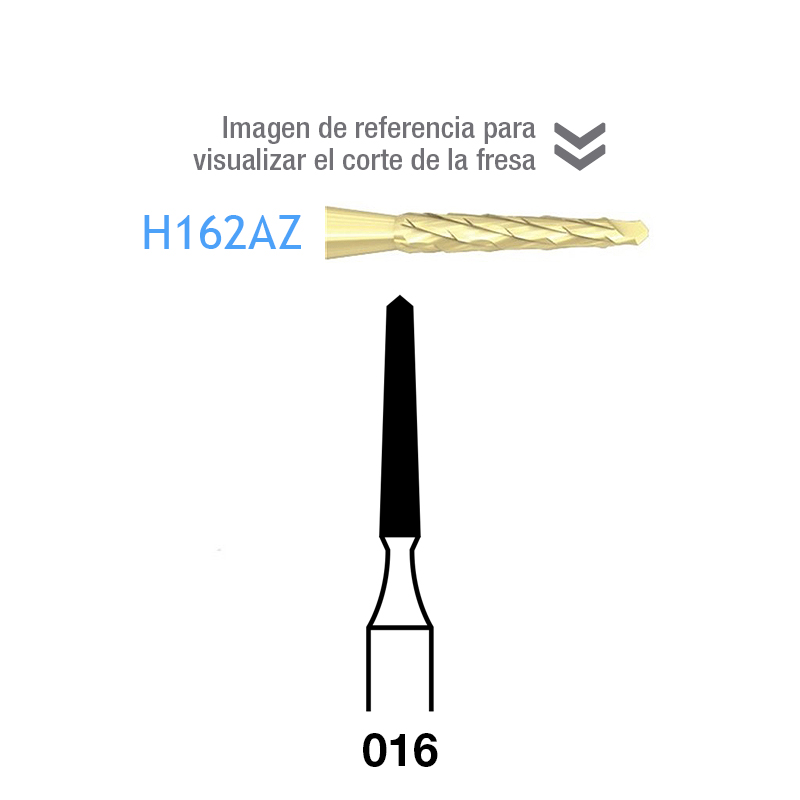 Fresas Carburo H162AZ-104-014 PM Komet - Caja de 5 unidades. Para Pieza de mao