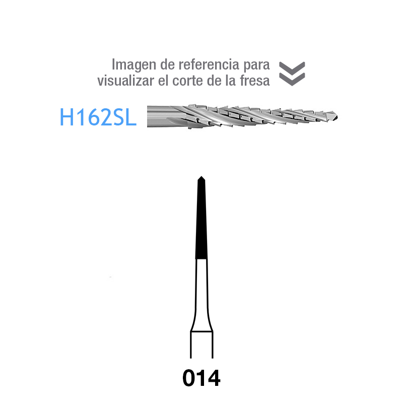 Fresas Carburo H162SL-104-014 PM Komet - Caja de 5 unidades. Para Pieza de mao