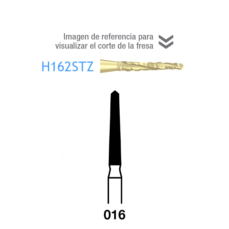 Fresas Carburo H162STZ-314-016 FG Komet - Caja de 5 unidades. Para turbina.