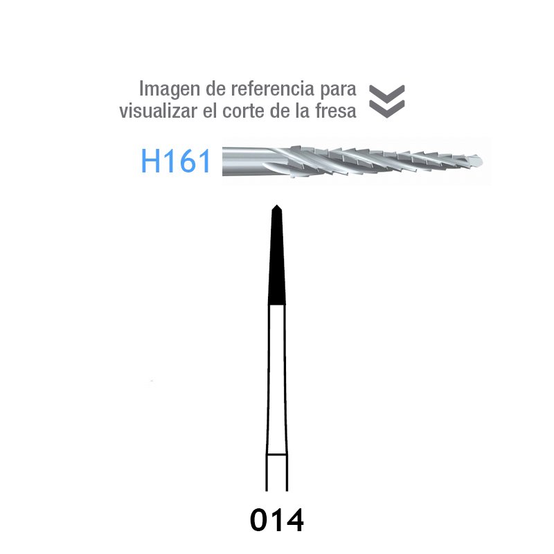 FRESAS H162SXL-314-014  Komet - Caja de 5 unidades. Para turbina