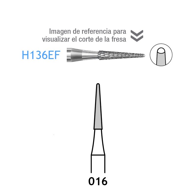Fresas Carburo H136EF-104-016 Komet - Unidad