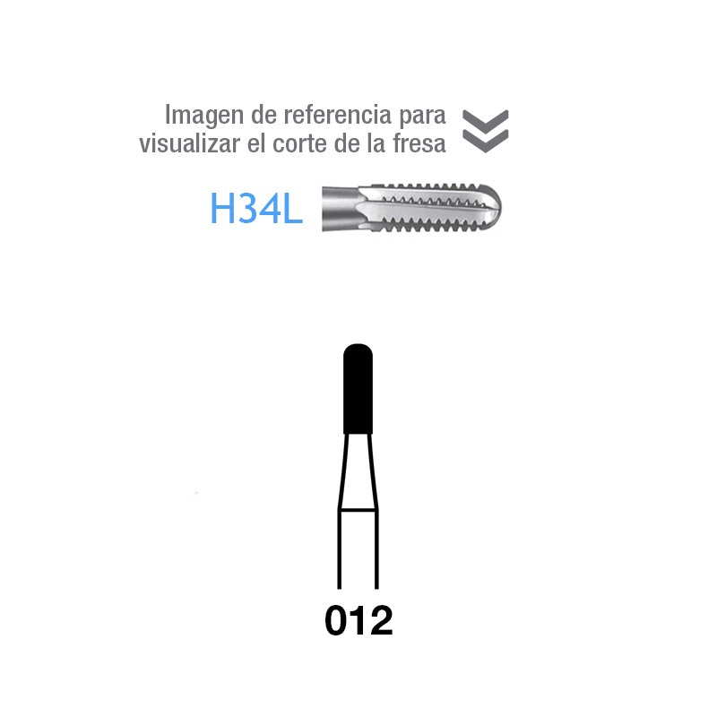 Fresas Carburo H34L-314-012  Komet - Caja de 5 unidades