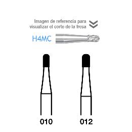 Fresas Carburo H4MC FG Komet - Caja de 5 unidades. Para turbina