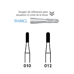 Fresas Carburo  H4MCL FG Komet - Caja de 5 unidades. Para turbina
