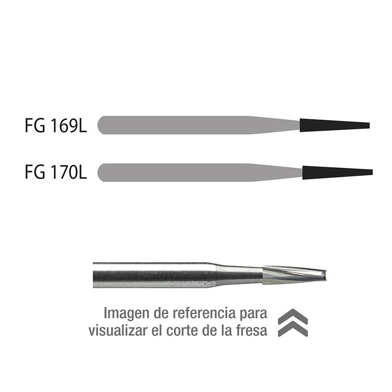 Fisura conica larga Midwest - Caja de 5 unidades. Para turbina.