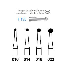 Fresas Carburo H1SE-205 Para Contra-angulo tallo largo Komet - Caja de 5 unidades