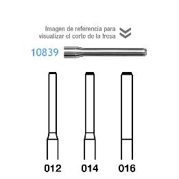 Fresas diamante 10839-314 FG grano medio 107 micras Komet - Caja de 5 unidades. Para turbina.