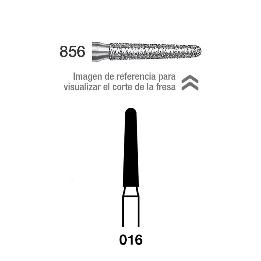 Fresas Diamante 856-314 FG grano medio 107 micras Royal Dent - Caja de 5 unidades. Para turbina.