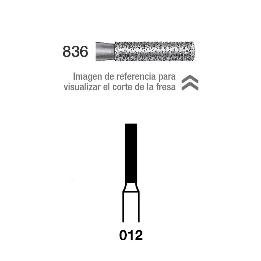 Fresas Diamante 836-314-012 F grano fino Royal Dent - Caja de 5 unidades. Para turbina.