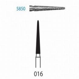 Fresas diamante 5850 FG aro negros grano super grueso 181 micras Komet - Caja de 5 unidades. Para turbina.
