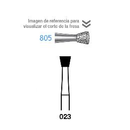 Fresas Diamante 805-314-023 FG grano medio 107 micras Komet Komet - Caja de 5 unidades. Para turbina