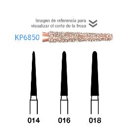 Fresas Diamante DIAO cónico redondo KP6850 parte activa 10 mm Komet - Caja de 5 unidades. Para turbina