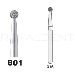 Fresas diamente modelo FC201N/6 801-016 grano medio Intensiv - Caja de 6 unidades. Para turbina