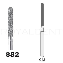 Fresas diamente modelo FG 305L/6 C 882-012 grano  GRUESO Intensiv - Caja de 6 unidades. Para turbina
