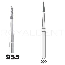 Fresas diamente modelo FG 40D9/6 955-009 SUPER FINO Intensiv - Caja de 6 unidades. Para turbina