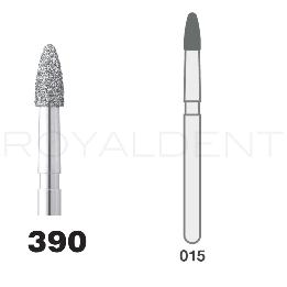 Fresas diamente modelo FG 4274/6 390-015 GRANO FINO Intensiv - Caja de 6 unidades. Para turbina