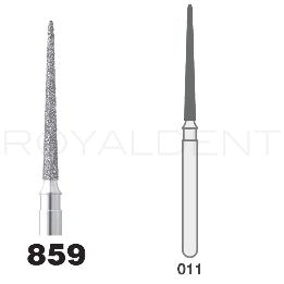 Fresas diamente modelo FG 50D3/6 859-011 grano SUPER-FINO Intensiv - Caja de 6 unidades. Para turbina