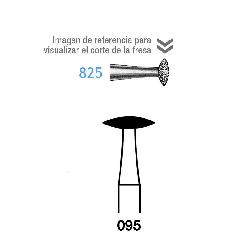 Fresa laboratorio 825.104.095 para pieza de mano Komet - Unidad