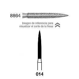 FRESAS Diamante 8864 863LF-014 Royal Dent - Caja de 5 unidades. Para turbina.