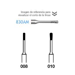 FRESAS 830AM-314 FG aro rojo grano fino 46 micras Komet - 