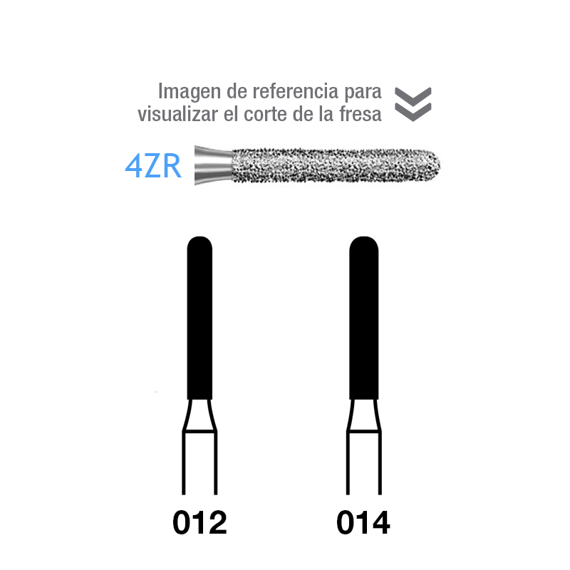 Fresas 4ZR  Komet - Caja de 5 unidades. Para turbina