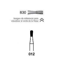 Fresas Diamante 830-314-012 FG grano medio 107 micras Royal Dent - Caja de 5 unidades. Para turbina.