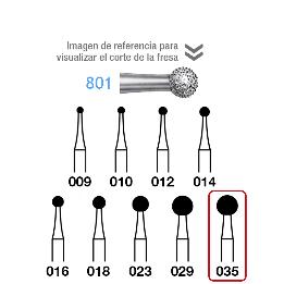 Fresas Diamante 801-314-035 FG grano medio 107 Komet - 