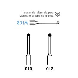 Fresas diamante 801M-314 FG Komet - Caja de 5 unidades. Para turbina.