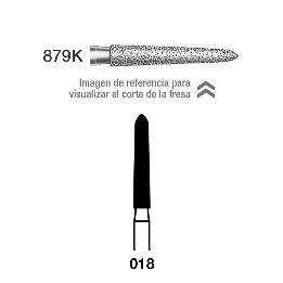 FRESAS Diamante 879K-314-018 FG  Royal Dent - Caja de 5 unidades. Para turbina.