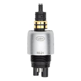 Acople rotoquick RQ-24 con luz - 10402400 W&H - Conexión de 6 vías