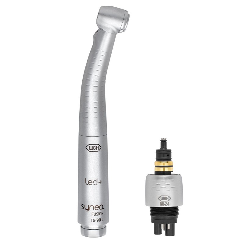 Kit turbina Synea Fusion luz LED  TG-98 L + acoplamiento WH RQ-24 W&H - Turbina con Luz LED + Spray Cuádruple