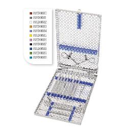 Casete 18 instrumentos IME1DIN18 Hu-Friedy - Formato DIN Dimensiones: 290 x 184 x 34 mm