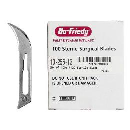 Hojas de bisturí n 12D 10-256-12D Hu-Friedy - Caja de 100 unidades.