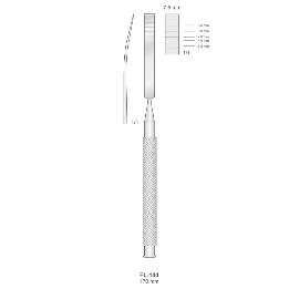 Cincel curvo 7,5 mm Bontempi - 