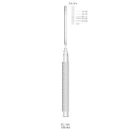 Cincel recto 3,8 mm Bontempi - 