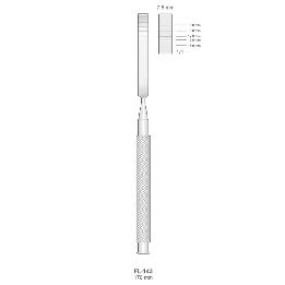 Cincel recto 7,5 mm Bontempi - 