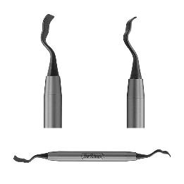 Bone Scraper PPBUSER12X línea black line Hu-Friedy - Buser modificado Nº 1/2, 3mm/4mm