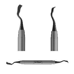 Bone Scraper PPBUSER13X línea black line Hu-Friedy - Buser modificado Nº 2/3, 4mm/5mm